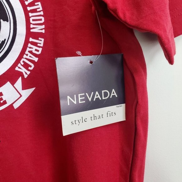 Nevada Men's Speedway Red T-shirt, Size Medium, 100% Cotton, NWT - Picture 8 of 10